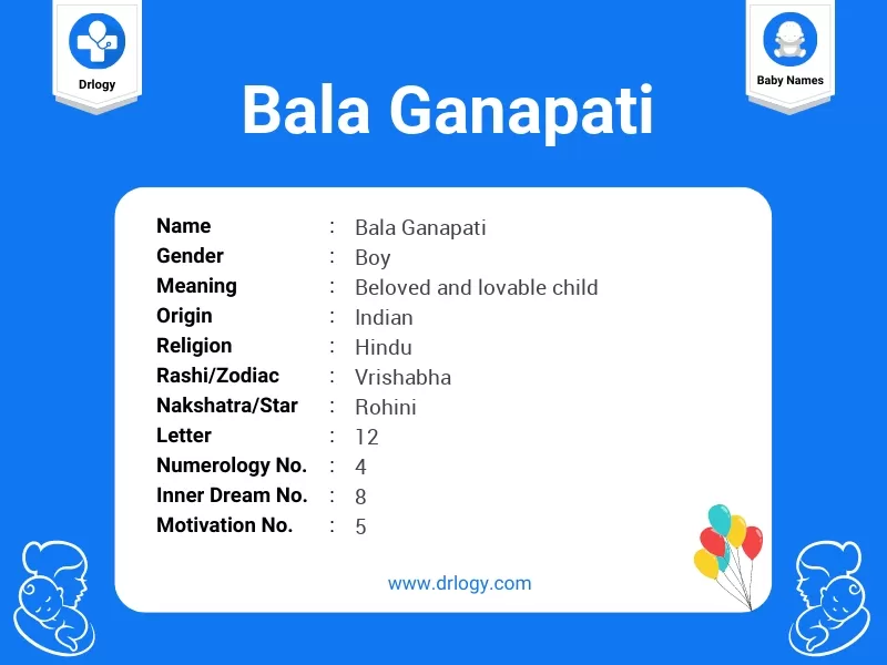 Bala Ganapati Name Meaning